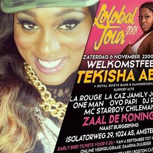 Tekisha Abel in Nederland voor Lolobal Tour 2021