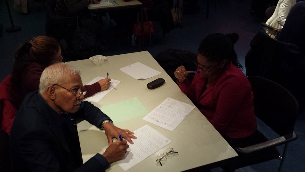 deelnemers Sranantongo dictee Amsterdam 2015