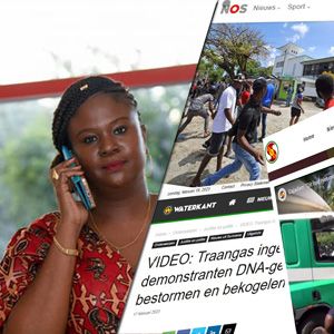 Sherron Rodgers over onlusten in Paramaribo op 17 februari