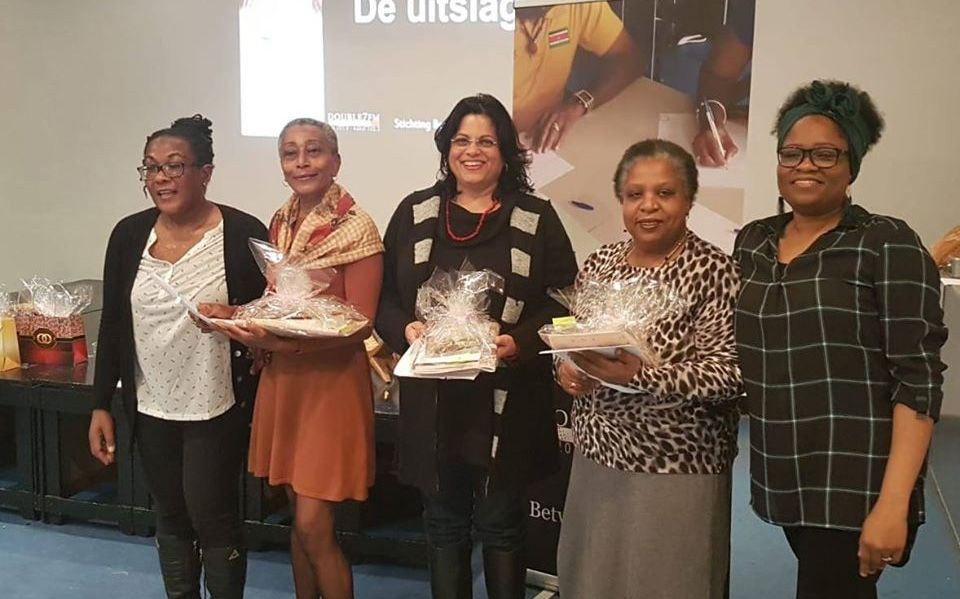 Winnaars Sranantongo dictee Amsterdam, 2018