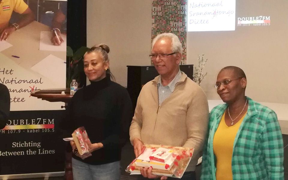 Winnaars Sranantongo dictee Amsterdam, 2019