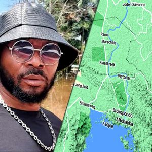 Verslag van John Oldenstam over waternood Brokopondo